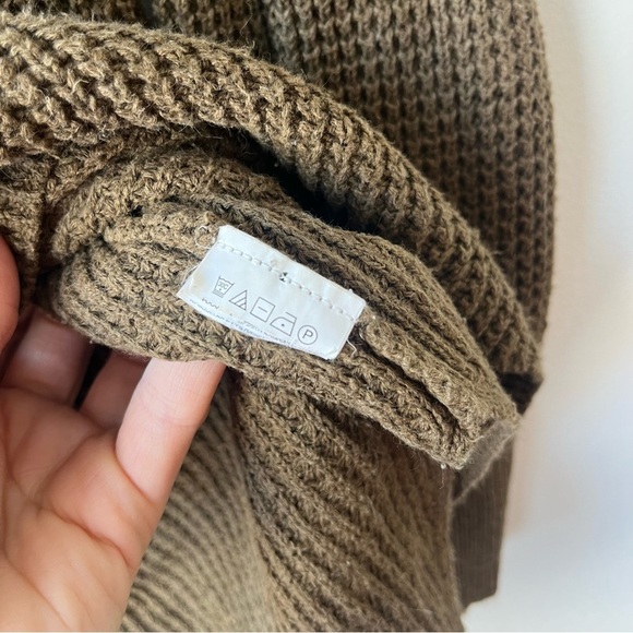 Michael Kors chunky knit oversized cowl neck sweater winter cozy neutral - Picture 8 of 13